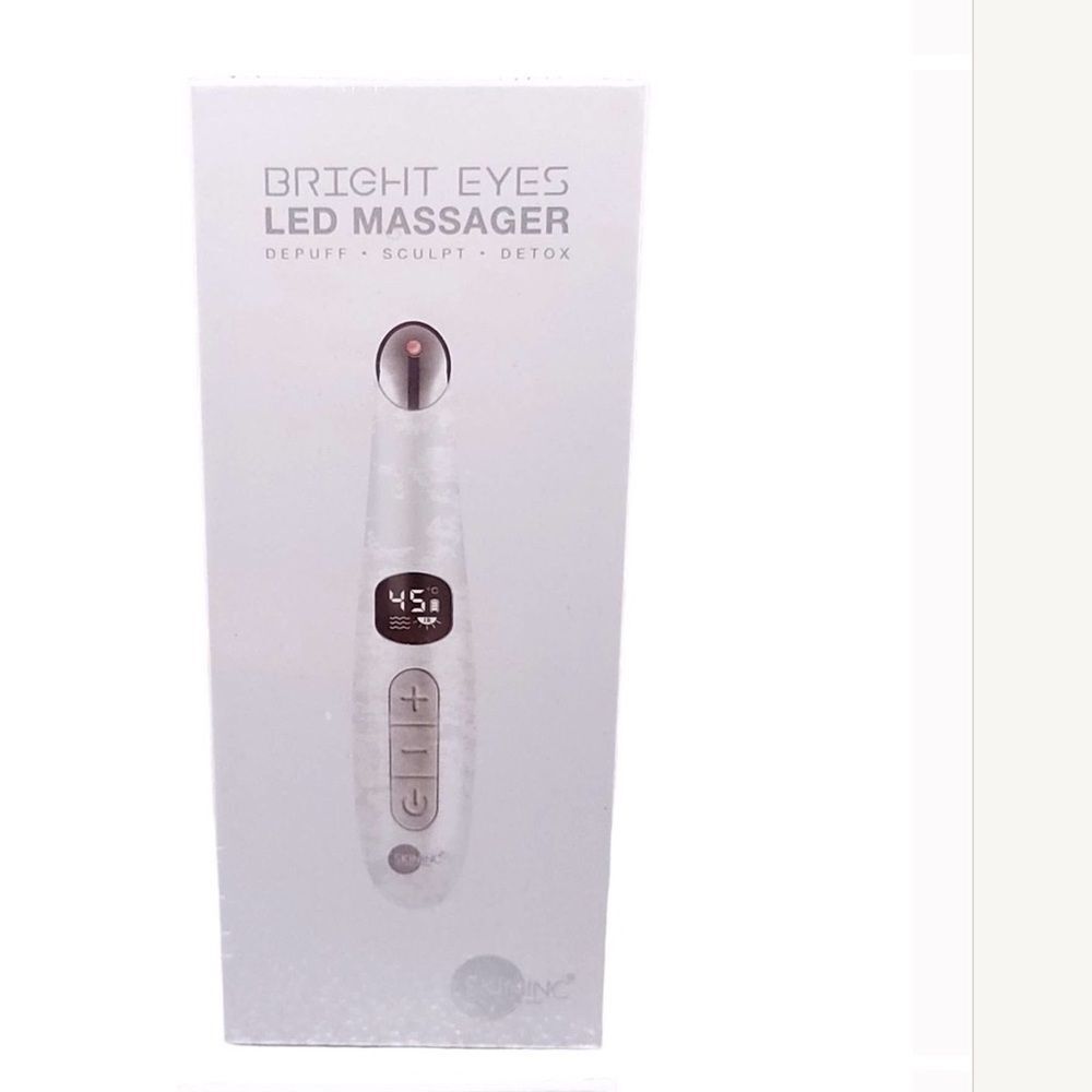 BRIGHT EYES Skin Inc LED Massager Depuff Smooth Detox Eye Rejuvenation Wand
